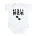 thumbnail image 1 of CafePress - My Dad Is Stronger Than Your Dad Body Suit - Baby Light Bodysuit, Size Newborn - 24 Months, 1 of 4
