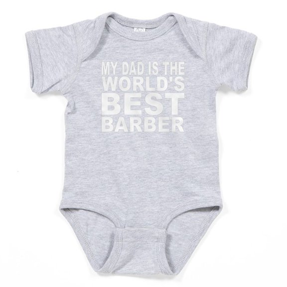 CafePress - My Dad Is The Worlds Best Barber - Cute Infant Bodysuit Baby Romper - Size Newborn - 24 Months