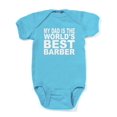 thumbnail image 1 of CafePress - My Dad Is The Worlds Best Barber - Cute Infant Bodysuit Baby Romper, 1 of 1
