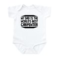thumbnail image 1 of CafePress - My Dad Is The Worlds Best Carpenter Body Suit - Baby Light Bodysuit, Size Newborn - 24 Months, 1 of 4