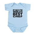 thumbnail image 1 of CafePress - My Dad Is The Worlds Best Chef Body Suit - Baby Light Bodysuit, Size Newborn - 24 Months, 1 of 4