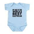 thumbnail image 1 of CafePress - My Dad Is The Worlds Best Electrician Body Suit - Baby Light Bodysuit, Size Newborn - 24 Months, 1 of 4