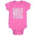 thumbnail image 1 of CafePress - My Dad Is The Worlds Best Fantasy Football Player - Cute Infant Bodysuit Baby Romper, 1 of 1