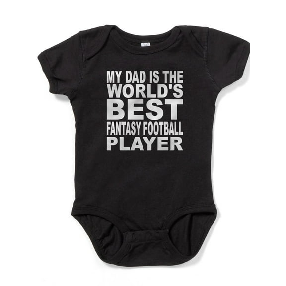 CafePress - My Dad Is The Worlds Best Fantasy Football Player - Cute Infant Bodysuit Baby Romper