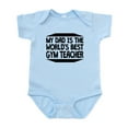 thumbnail image 1 of CafePress - My Dad Is The Worlds Best Gym Teacher Body Suit - Baby Light Bodysuit, Size Newborn - 24 Months, 1 of 4