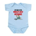 thumbnail image 1 of CafePress - My Dad Is The Worlds Best Mechanic Body Suit - Baby Light Bodysuit, Size Newborn - 24 Months, 1 of 4