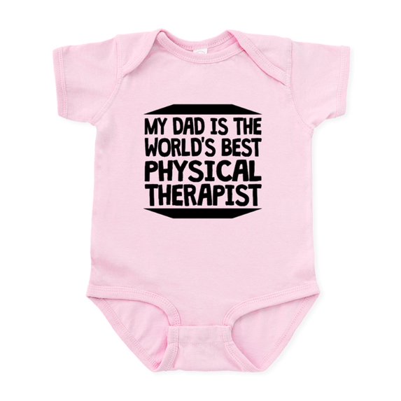 CafePress - My Dad Is The Worlds Best Physical Therapist Body - Baby Light Bodysuit, Size Newborn - 24 Months