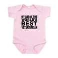 thumbnail image 1 of CafePress - My Dad Is The Worlds Best Veterinarian Body Suit - Baby Light Bodysuit, Size Newborn - 24 Months, 1 of 4