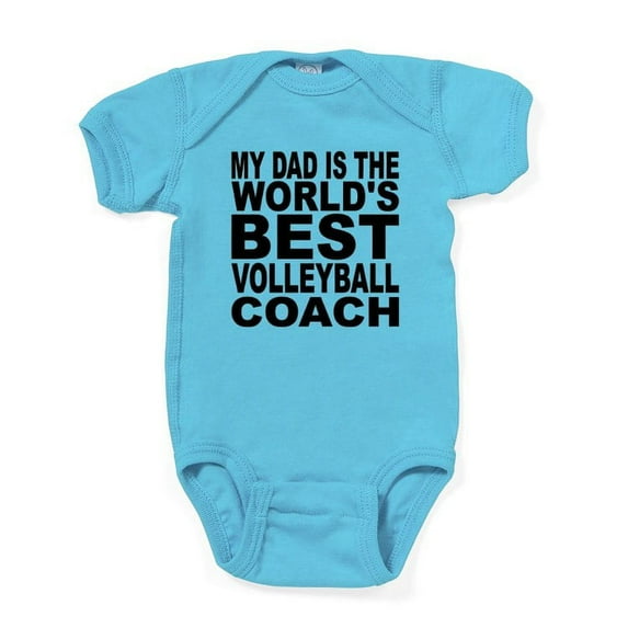 CafePress - My Dad Is The Worlds Best Volleyball Coach Body Su - Cute Infant Bodysuit Baby Romper - Size Newborn - 24 Months