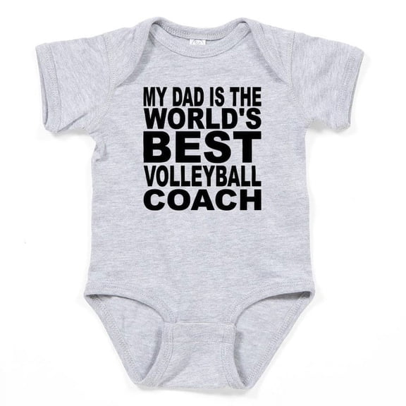 CafePress - My Dad Is The Worlds Best Volleyball Coach Body Su - Cute Infant Bodysuit Baby Romper - Size Newborn - 24 Months