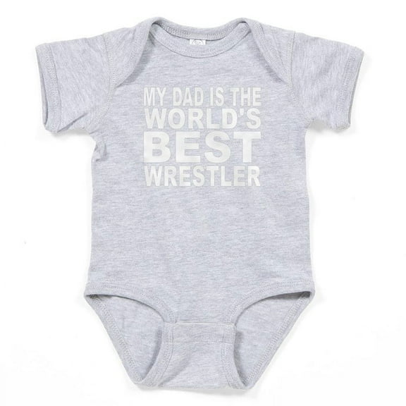 CafePress - My Dad Is The Worlds Best Wrestler - Cute Infant Bodysuit Baby Romper - Size Newborn - 24 Months