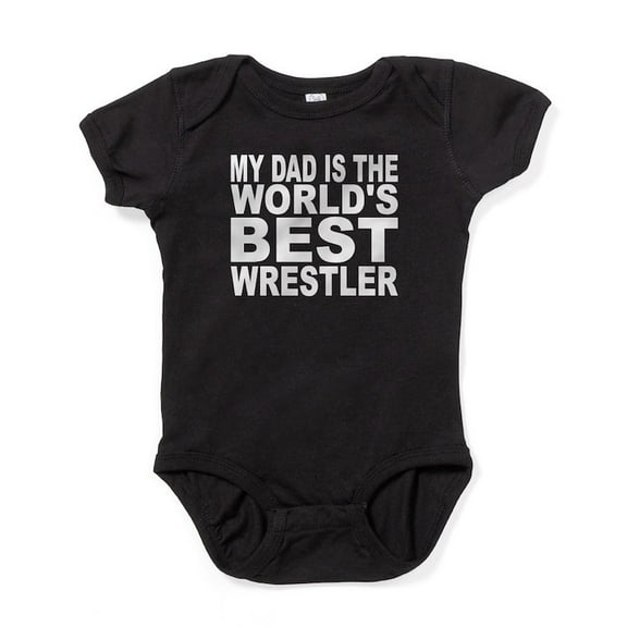 CafePress - My Dad Is The Worlds Best Wrestler - Cute Infant Bodysuit Baby Romper - Size Newborn - 24 Months