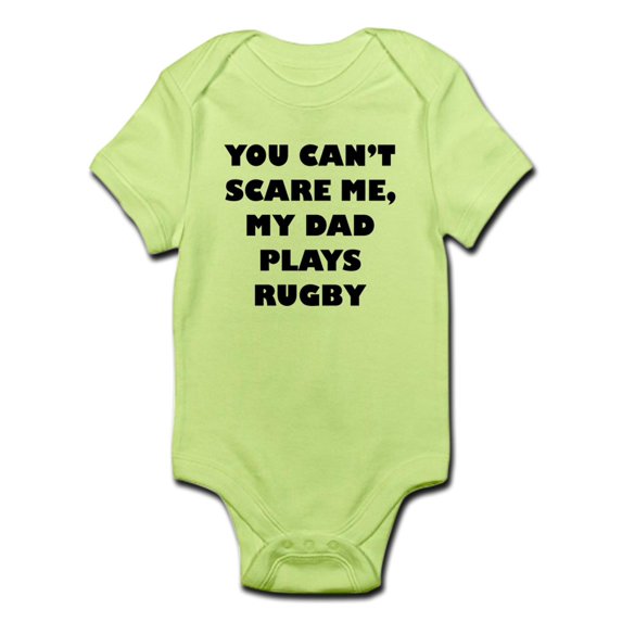 CafePress - My Dad Plays Rugby Body Suit - Baby Light Bodysuit