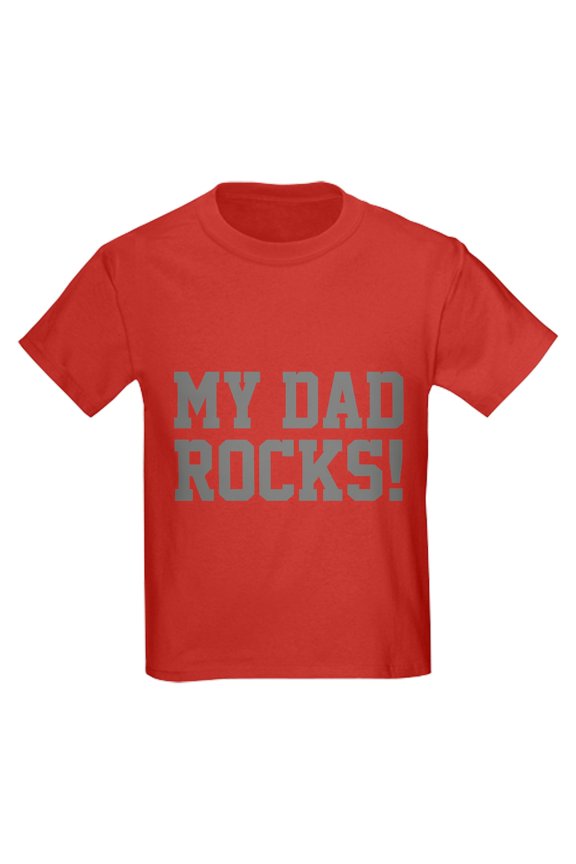 - My Dad Rocks! Kids Dark T Shirt - Dark T-Shirt Kids XS-XL