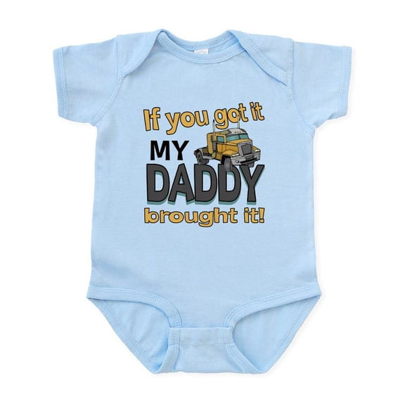 CafePress - My Daddy Brought It Infant Bodysuit - Baby Light Bodysuit, Size Newborn - 24 Months