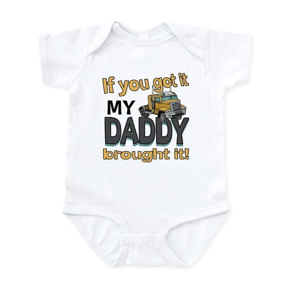 CafePress - My Daddy Brought It Infant Bodysuit - Baby Light Bodysuit, Size Newborn - 24 Months