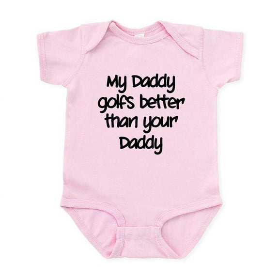 CafePress - My Daddy Golfs Better Infant Bodysuit - Baby Light Bodysuit, Size Newborn - 24 Months