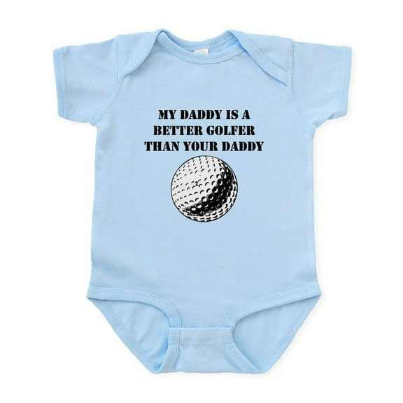 CafePress - My Daddy Is A Better Golfer Than Your Daddy Body S - Baby Light Bodysuit, Size Newborn - 24 Months