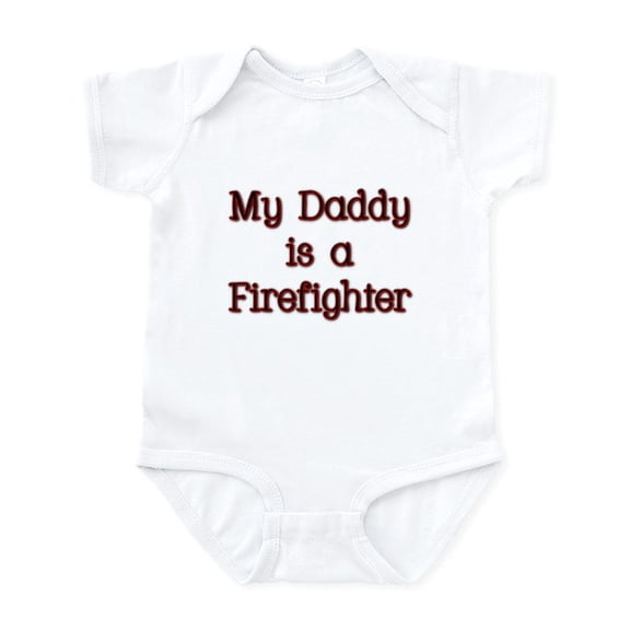 CafePress - My Daddy Is A Firefighter Infant Bodysuit - Baby Light Bodysuit, Size Newborn - 24 Months