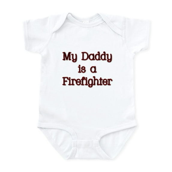 CafePress - My Daddy Is A Firefighter Infant Bodysuit - Baby Light Bodysuit, Size Newborn - 24 Months
