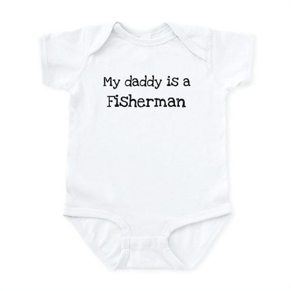 CafePress - My Daddy Is A Fisherman Infant Bodysuit - Baby Light Bodysuit, Size Newborn - 24 Months