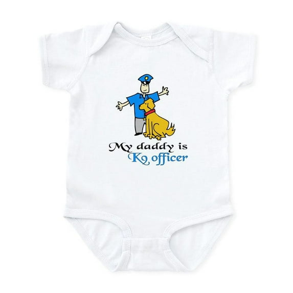 CafePress - My Daddy Is A K9 Officer Infant Bodysuit - Baby Light Bodysuit, Size Newborn - 24 Months