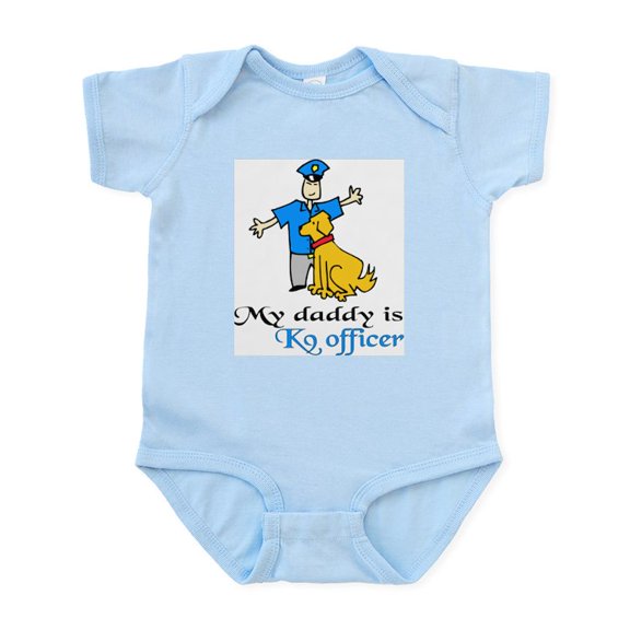 CafePress - My Daddy Is A K9 Officer Infant Bodysuit - Baby Light Bodysuit, Size Newborn - 24 Months