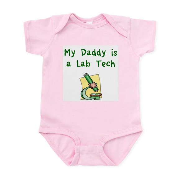 CafePress - My Daddy Is A Lab Tech Infant Bodysuit - Baby Light Bodysuit, Size Newborn - 24 Months