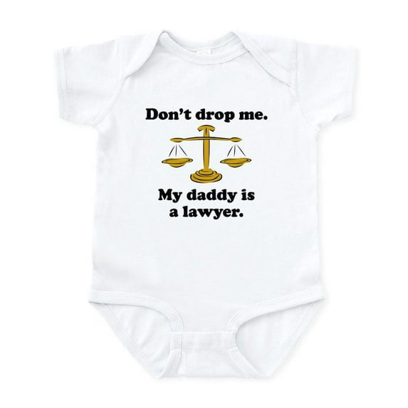 CafePress - My Daddy Is A Lawyer Body Suit - Baby Light Bodysuit, Size Newborn - 24 Months