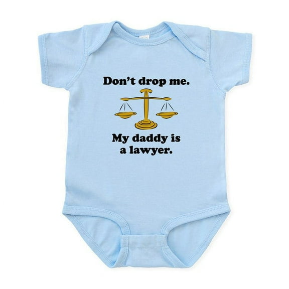CafePress - My Daddy Is A Lawyer Body Suit - Baby Light Bodysuit, Size Newborn - 24 Months