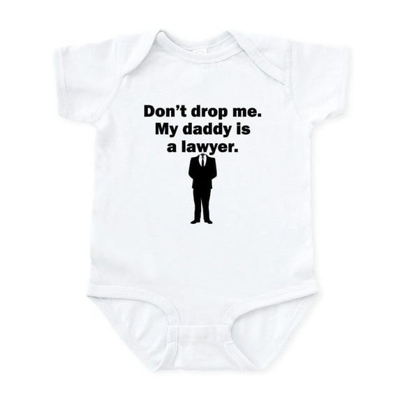 CafePress - My Daddy Is A Lawyer Body Suit - Baby Light Bodysuit, Size Newborn - 24 Months