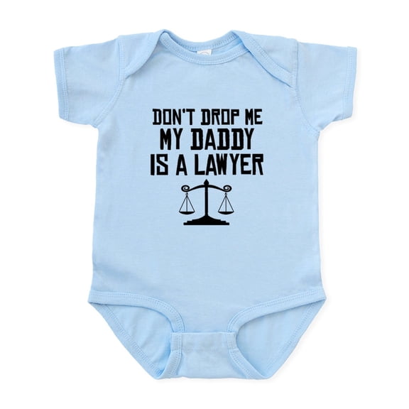 CafePress - My Daddy Is A Lawyer Body Suit - Baby Light Bodysuit, Size Newborn - 24 Months