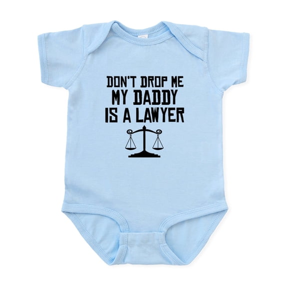 CafePress - My Daddy Is A Lawyer Body Suit - Baby Light Bodysuit, Size Newborn - 24 Months