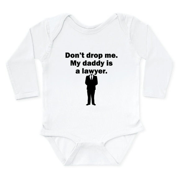 CafePress - My Daddy Is A Lawyer Body Suit - Long Sleeve Cotton Baby Bodysuit