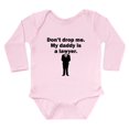 thumbnail image 1 of CafePress - My Daddy Is A Lawyer Body Suit - Long Sleeve Cotton Baby Bodysuit, 1 of 4