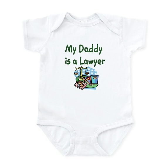 CafePress - My Daddy Is A Lawyer Infant Bodysuit - Baby Light Bodysuit, Size Newborn - 24 Months