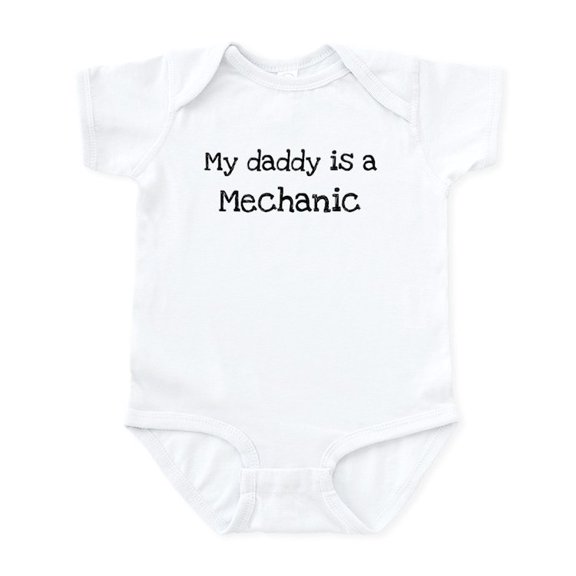 CafePress - My Daddy Is A Mechanic Infant Bodysuit - Baby Light Bodysuit, Size Newborn - 24 Months