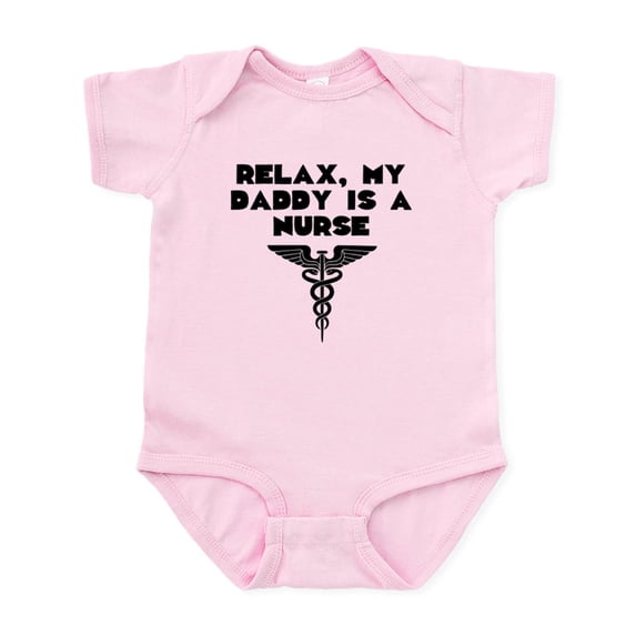 CafePress - My Daddy Is A Nurse Body Suit - Baby Light Bodysuit, Size Newborn - 24 Months
