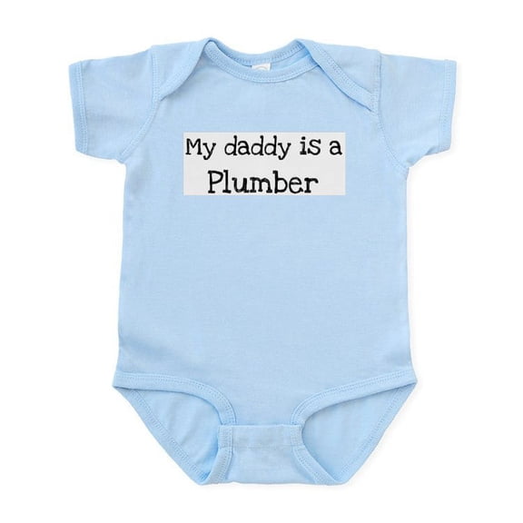 CafePress - My Daddy Is A Plumber Infant Bodysuit - Baby Light Bodysuit, Size Newborn - 24 Months