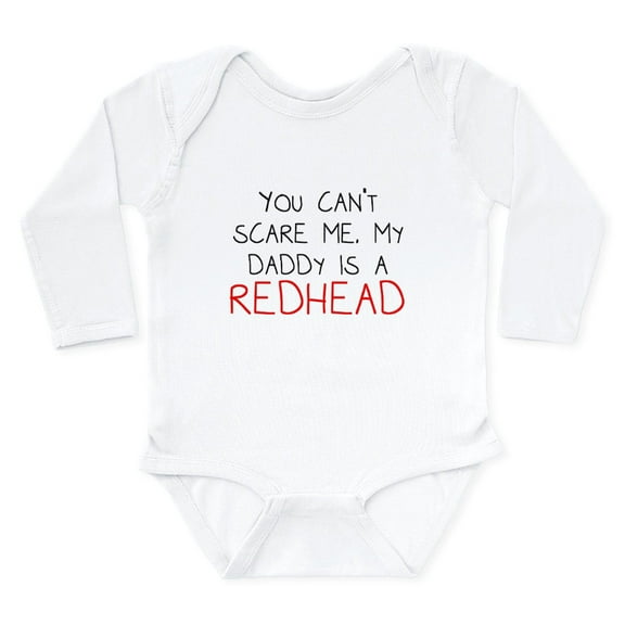 CafePress - My Daddy Is A Redhead Body Suit - Long Sleeve Cotton Baby Bodysuit