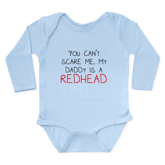 CafePress - My Daddy Is A Redhead Body Suit - Long Sleeve Cotton Baby Bodysuit