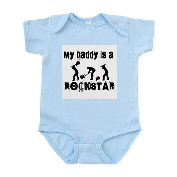 CafePress - My Daddy Is A Rock Star Infant Bodysuit - Baby Light Bodysuit, Size Newborn - 24 Months