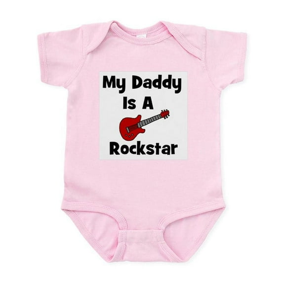 CafePress - My Daddy Is A Rockstar Infant Bodysuit - Baby Light Bodysuit, Size Newborn - 24 Months
