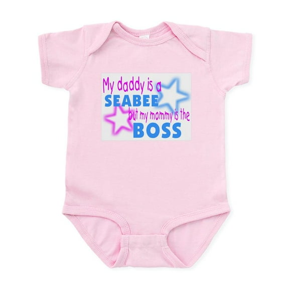 CafePress - My Daddy Is A Seabee But My M Infant Bodysuit - Baby Light Bodysuit