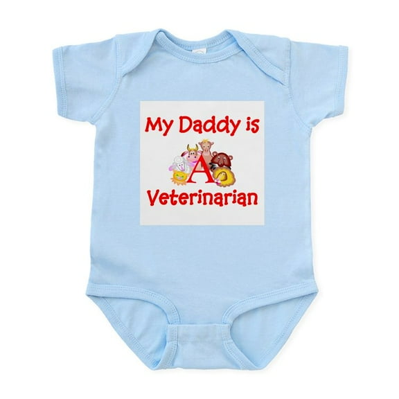 CafePress - My Daddy Is A Vet Infant Bodysuit - Baby Light Bodysuit, Size Newborn - 24 Months