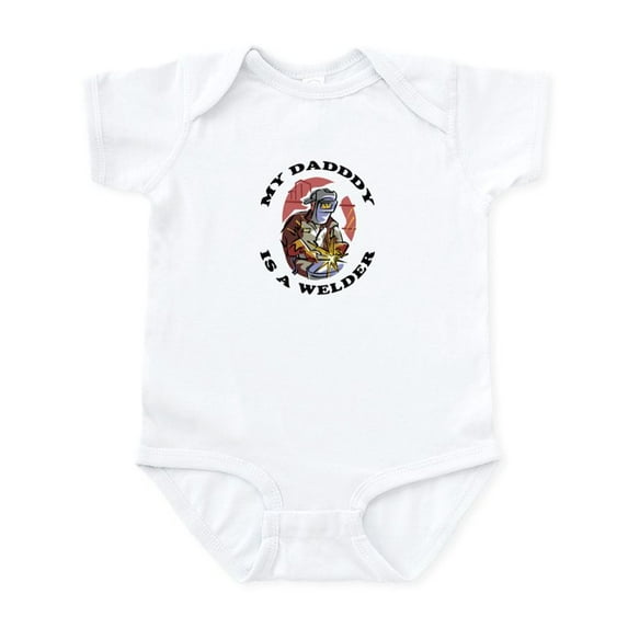 CafePress - My Daddy Is A Welder Infant Bodysuit - Baby Light Bodysuit, Size Newborn - 24 Months