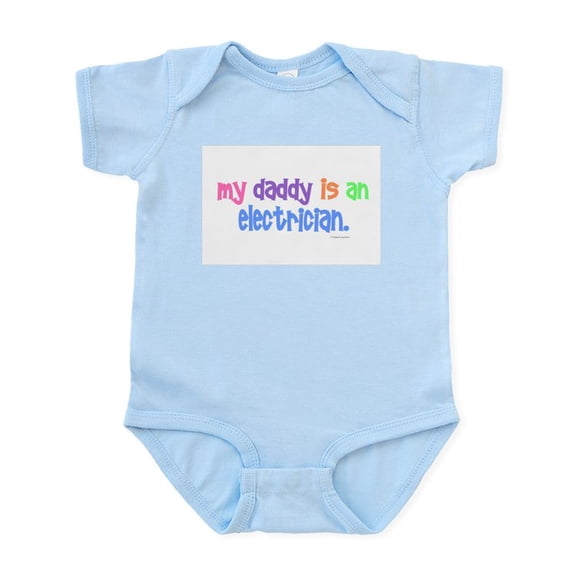 CafePress - My Daddy Is An Electrician Infant Bodysuit - Baby Light Bodysuit, Size Newborn - 24 Months