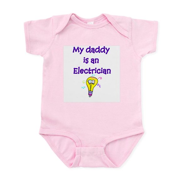 CafePress - My Daddy Is An Electrician Infant Bodysuit - Baby Light Bodysuit, Size Newborn - 24 Months