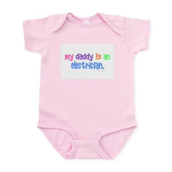 CafePress - My Daddy Is An Electrician Infant Bodysuit - Baby Light Bodysuit, Size Newborn - 24 Months