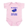 thumbnail image 1 of CafePress - My Daddy Is Faster Body Suit - Baby Light Bodysuit, Size Newborn - 24 Months, 1 of 4
